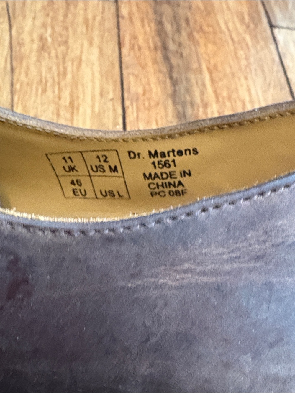 DR MARTENS 1561 Brown Leather 4-eye Gibson Oxford Lace Up - Picture 7 of 11
